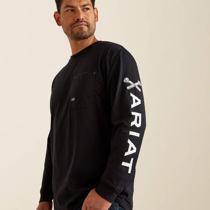 Ariat Online - Rebar Workman Bolt Skull T-Shirt