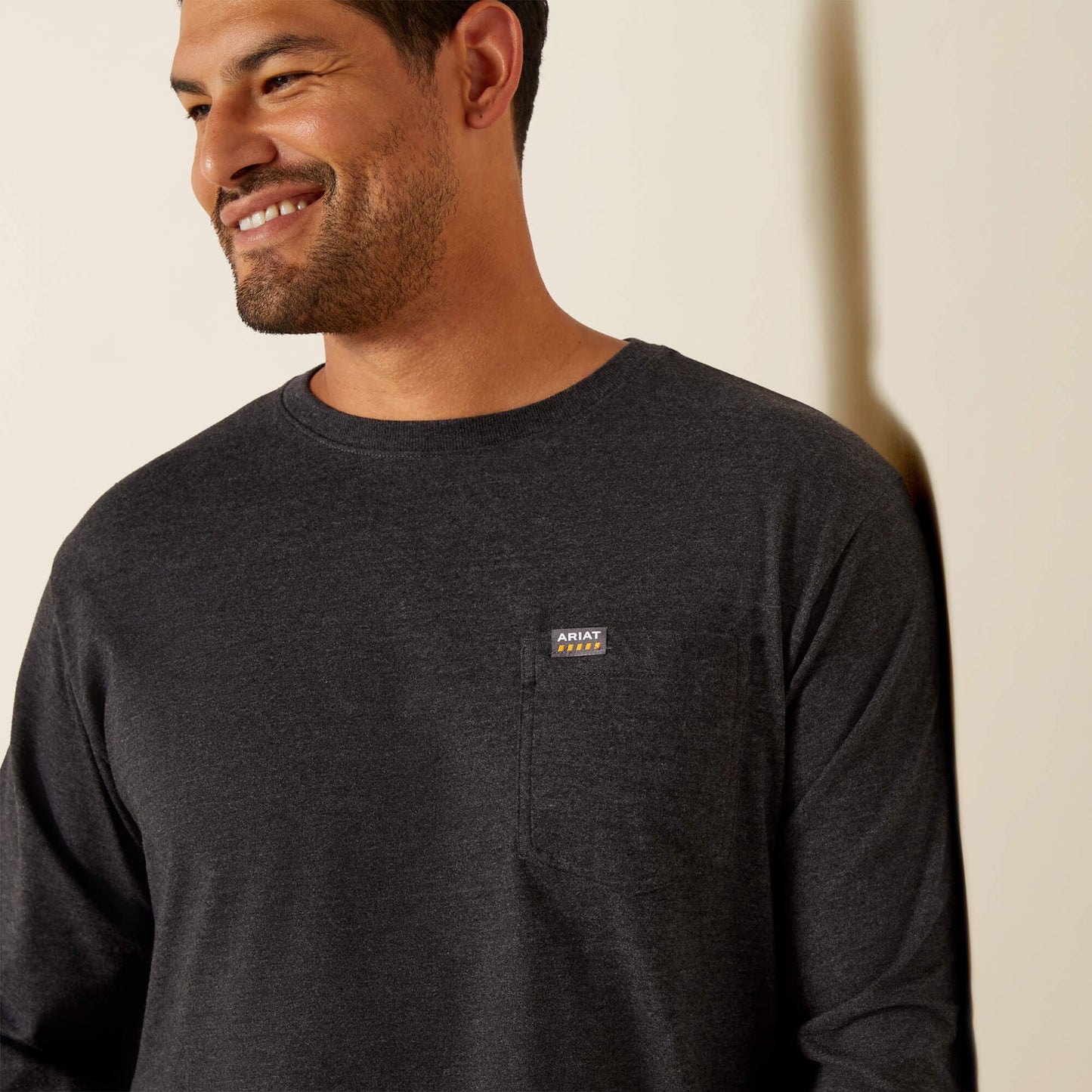Ariat Online - Rebar Cotton Strong Standard Logo Pocket T-Shirt