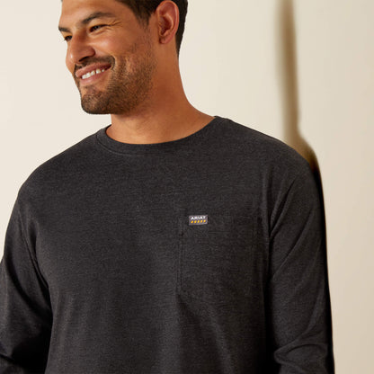 Ariat Online - Rebar Cotton Strong Standard Logo Pocket T-Shirt