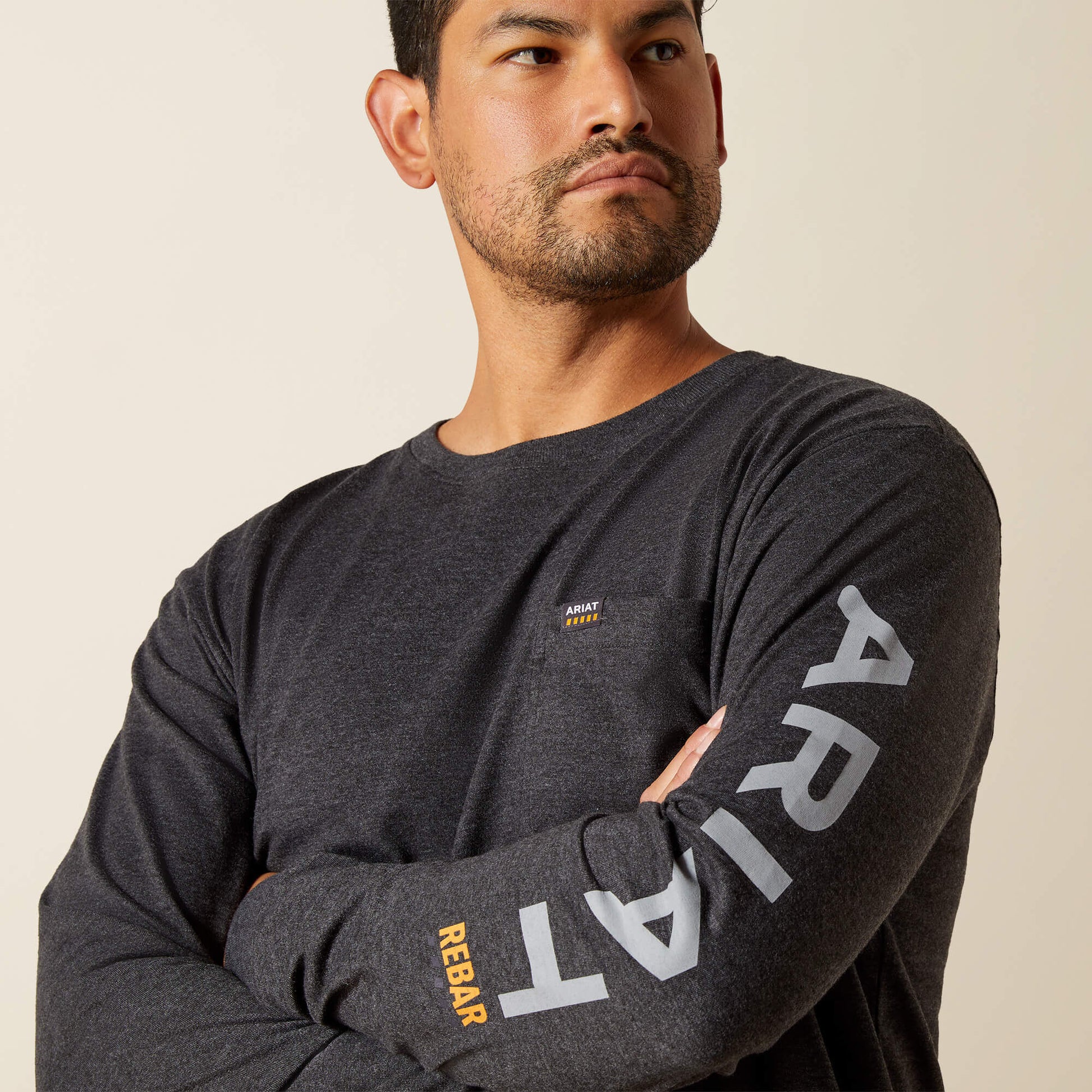 Ariat Online - Rebar Cotton Strong Standard Logo Pocket T-Shirt