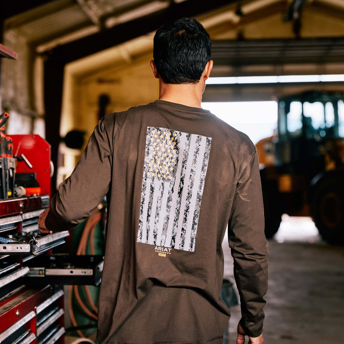 Ariat Online Shop - Rebar Workman Reflective Flag Graphic T-Shirt