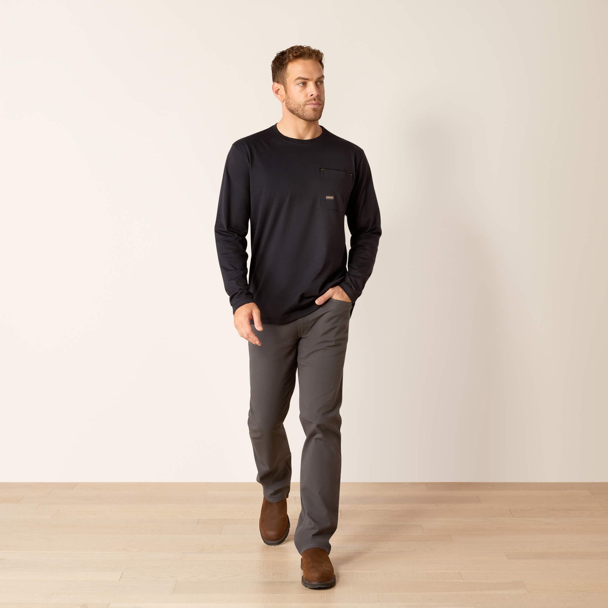 Ariat Sale - Rebar Workman Chrome Moto Eagle T-Shirt