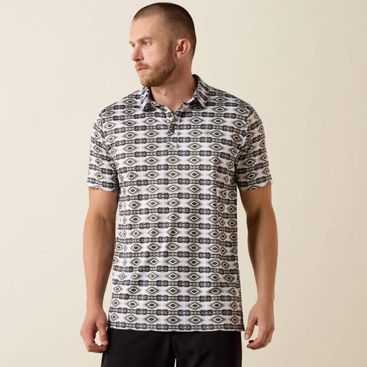 Ariat Outlet - All Over Print Fitted Polo