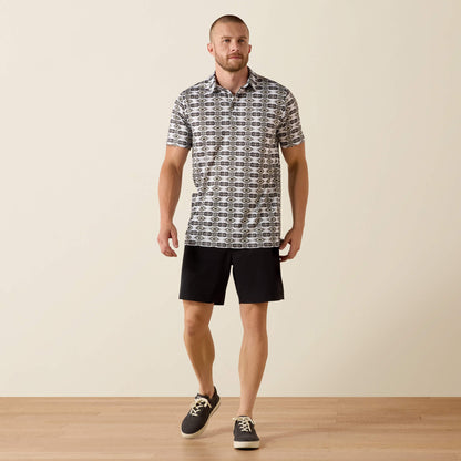 Ariat Outlet - All Over Print Fitted Polo