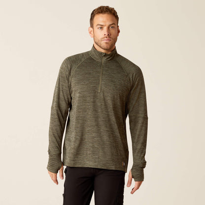 Ariat Sale - Rebar Gridwork Baselayer 1/4 Zip T-Shirt