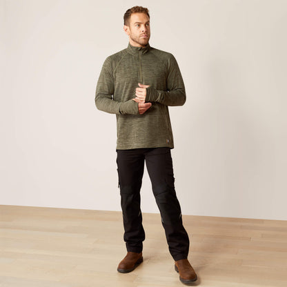 Ariat Sale - Rebar Gridwork Baselayer 1/4 Zip T-Shirt