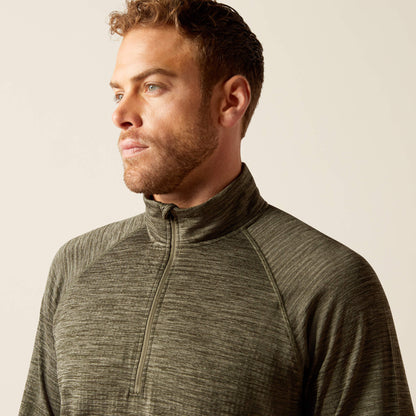 Ariat Sale - Rebar Gridwork Baselayer 1/4 Zip T-Shirt
