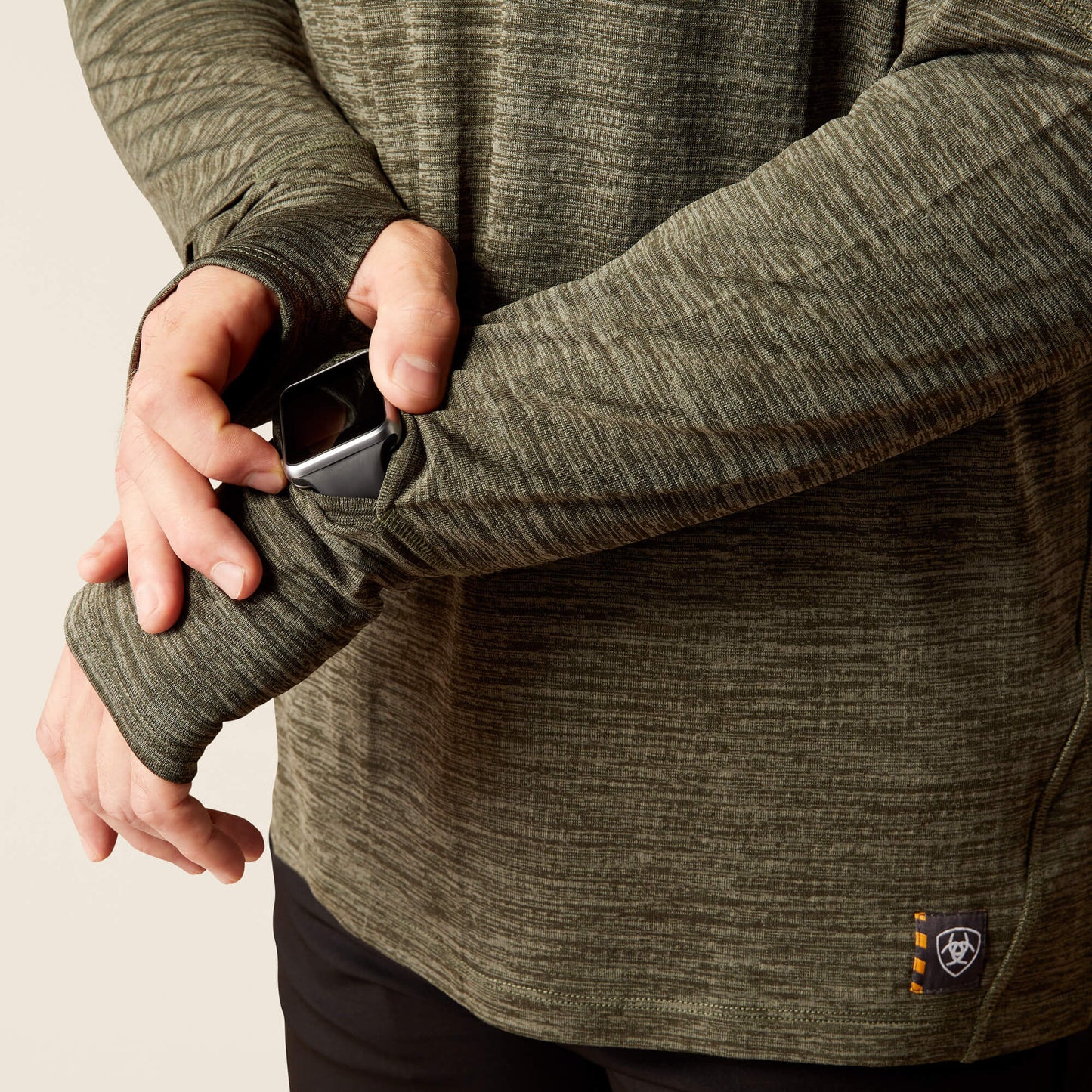 Ariat Sale - Rebar Gridwork Baselayer 1/4 Zip T-Shirt