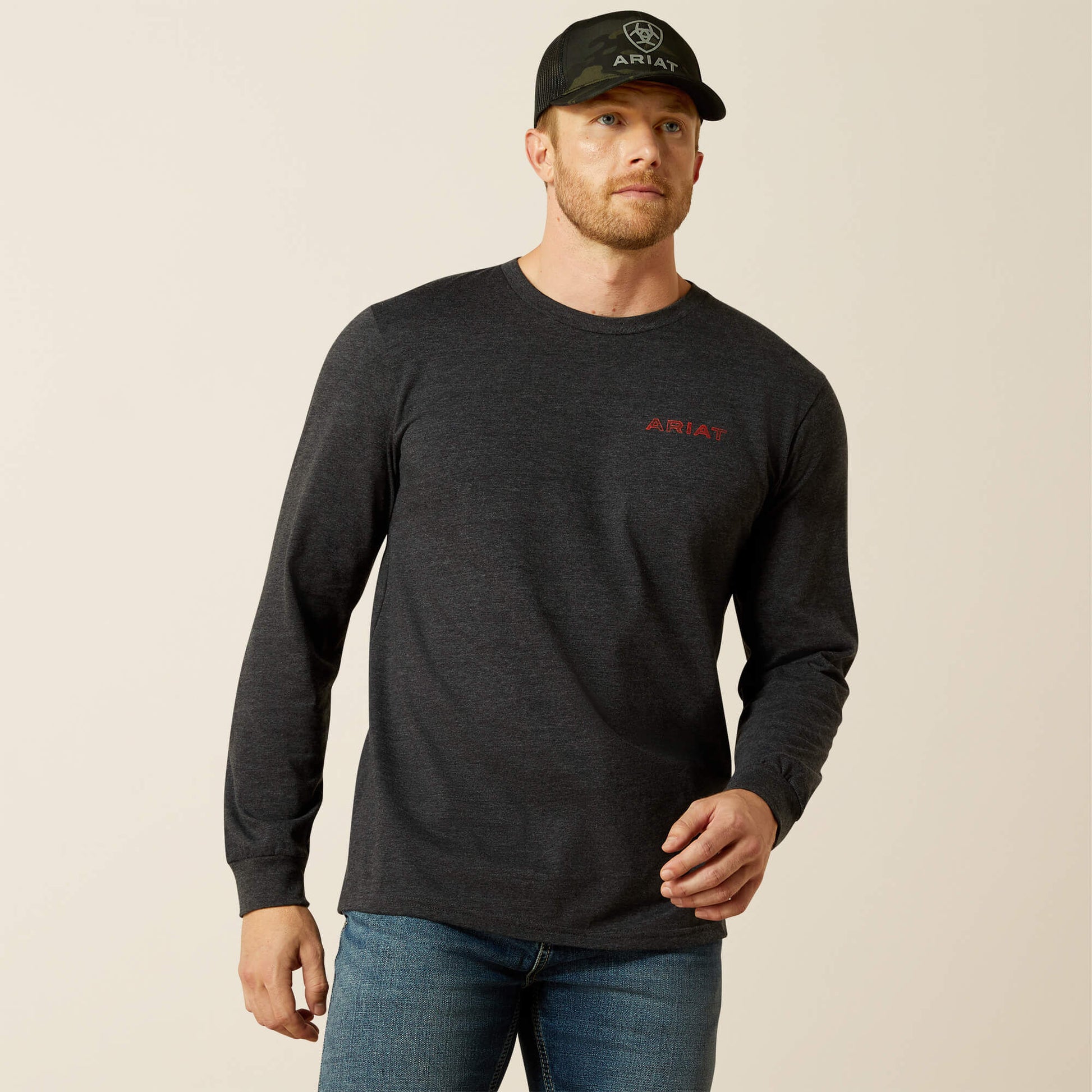 Ariat Online Shop - Ariat Stamped Freedom Classic Fit Long Sleeve T-Shirt