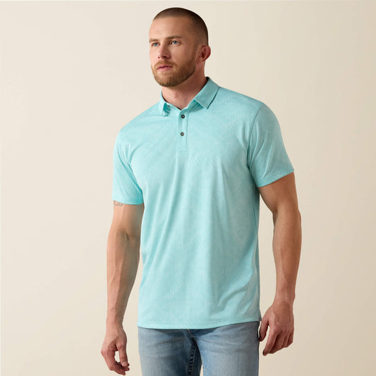 Ariat Outlet - Jacquard Printed Fitted Polo