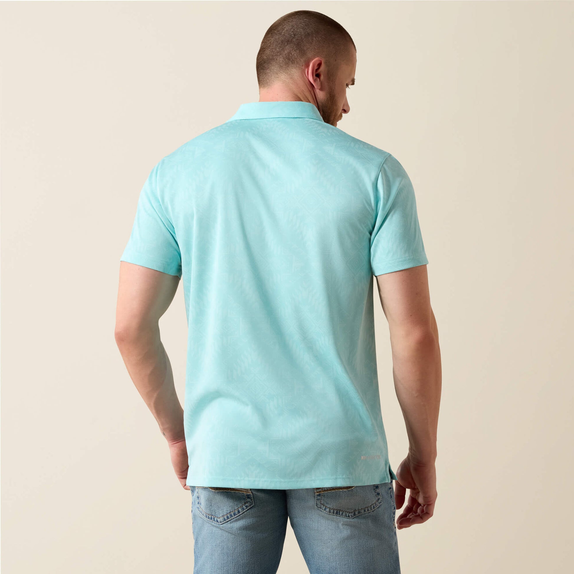 Ariat Outlet - Jacquard Printed Fitted Polo