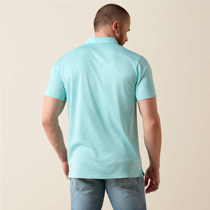 Ariat Outlet - Jacquard Printed Fitted Polo