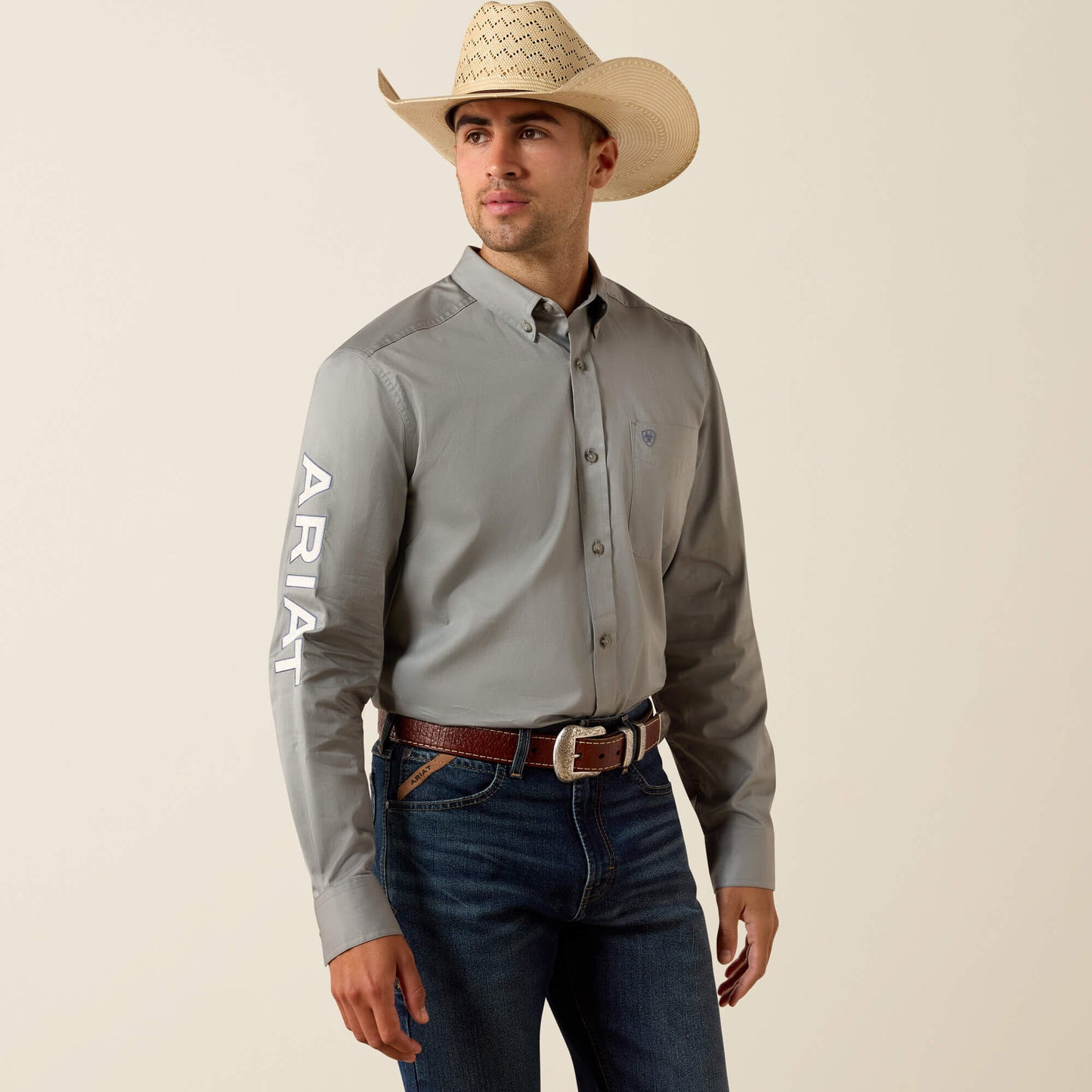 Ariat Sale - Team Logo Lightweight Twill Fitted Shirt