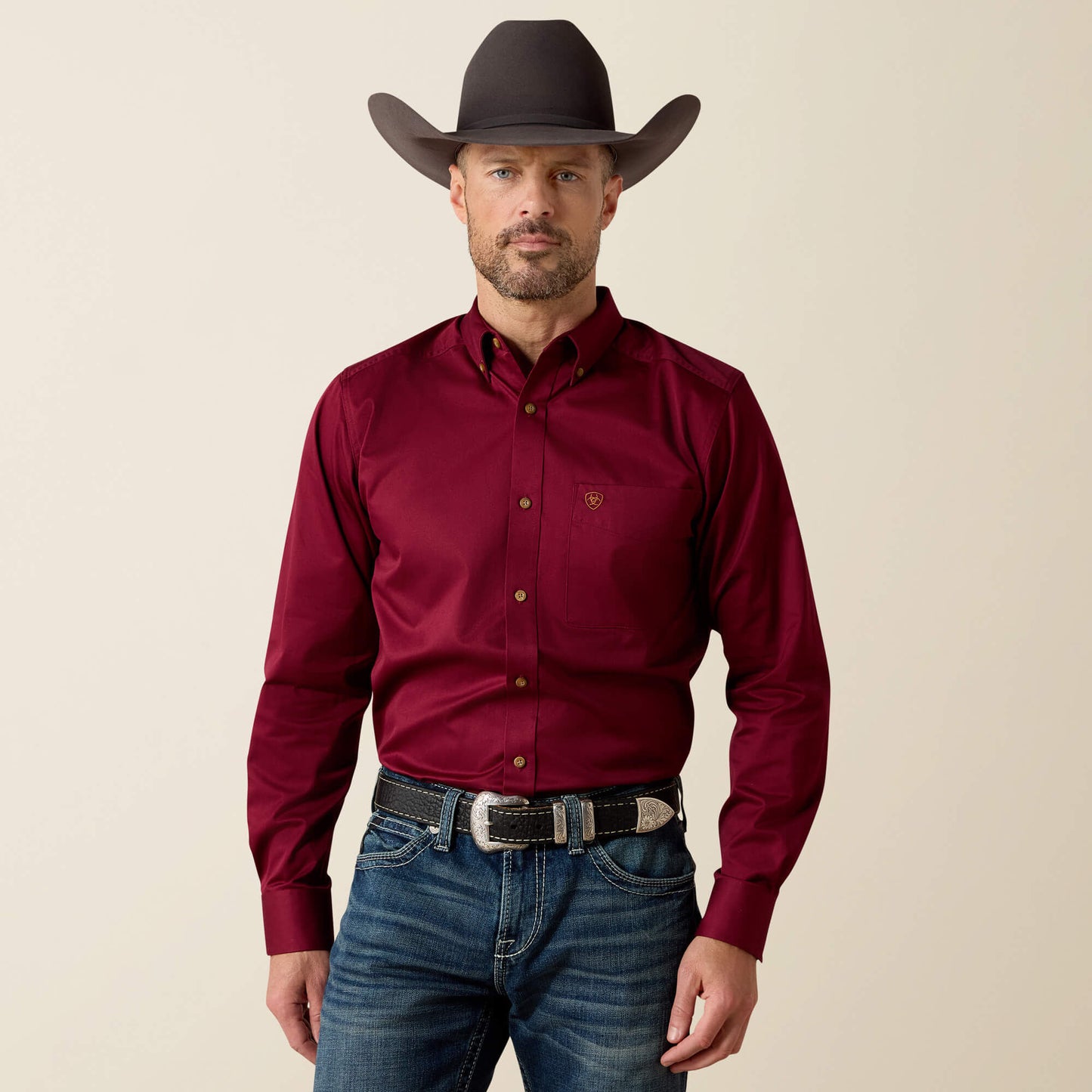 Ariat Sale - Solid Twill Fitted Shirt