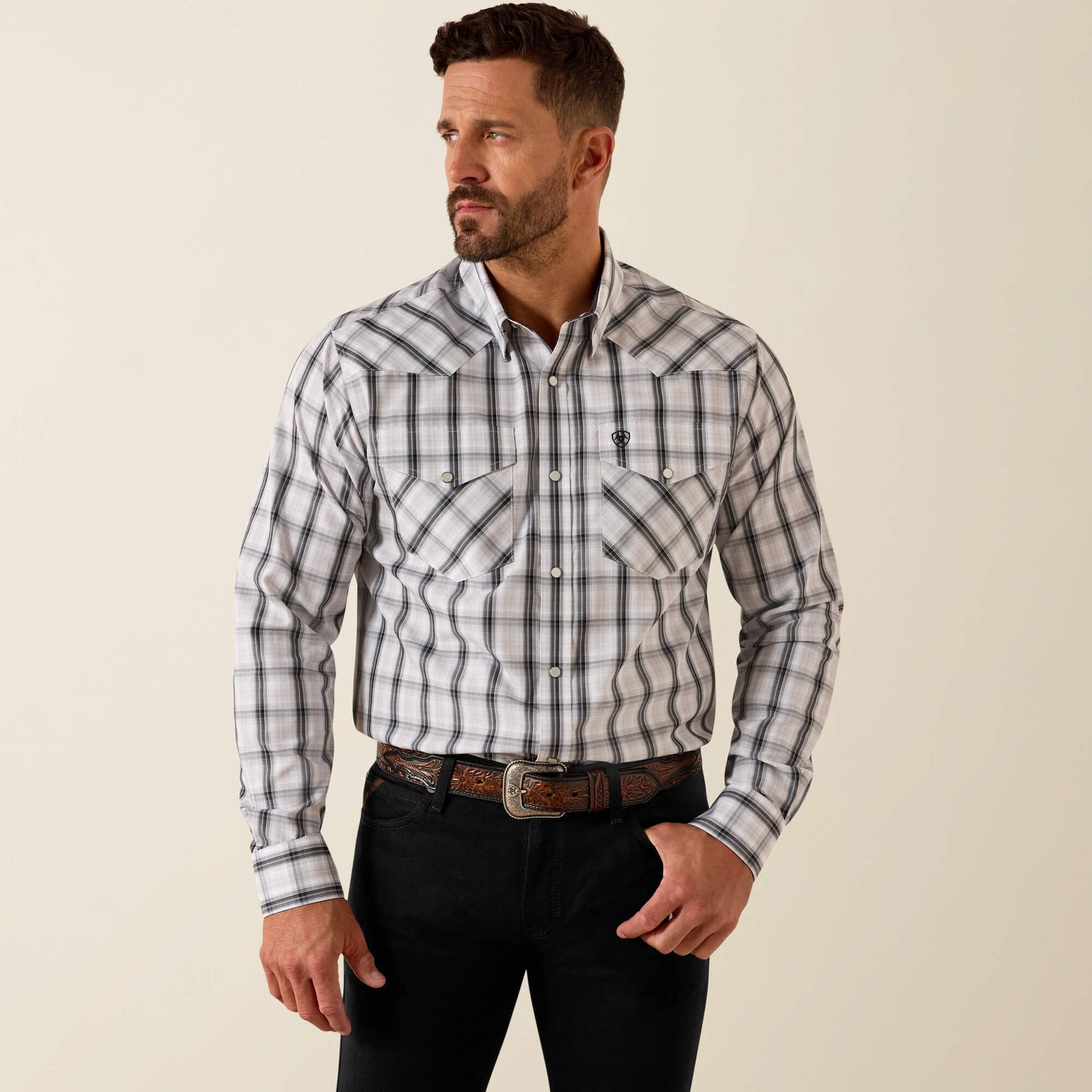 Ariat Sale - Wrinkle Free Ari Fitted Snap Shirt