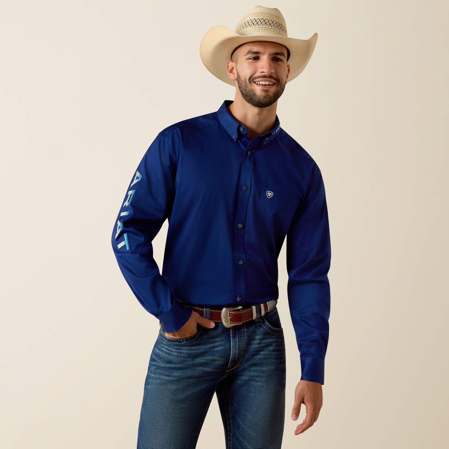 Ariat Website Store - Team Logo Lightweight Twill Classic Fit Shirt