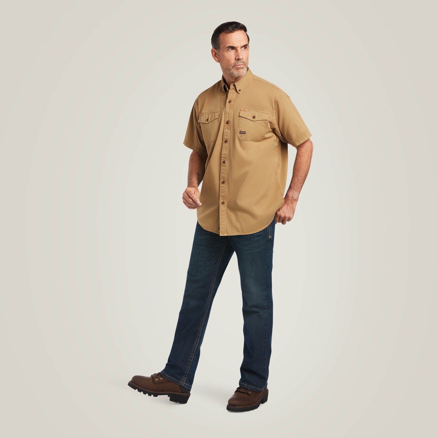 Ariat Sale - Rebar Washed Twill Work Shirt