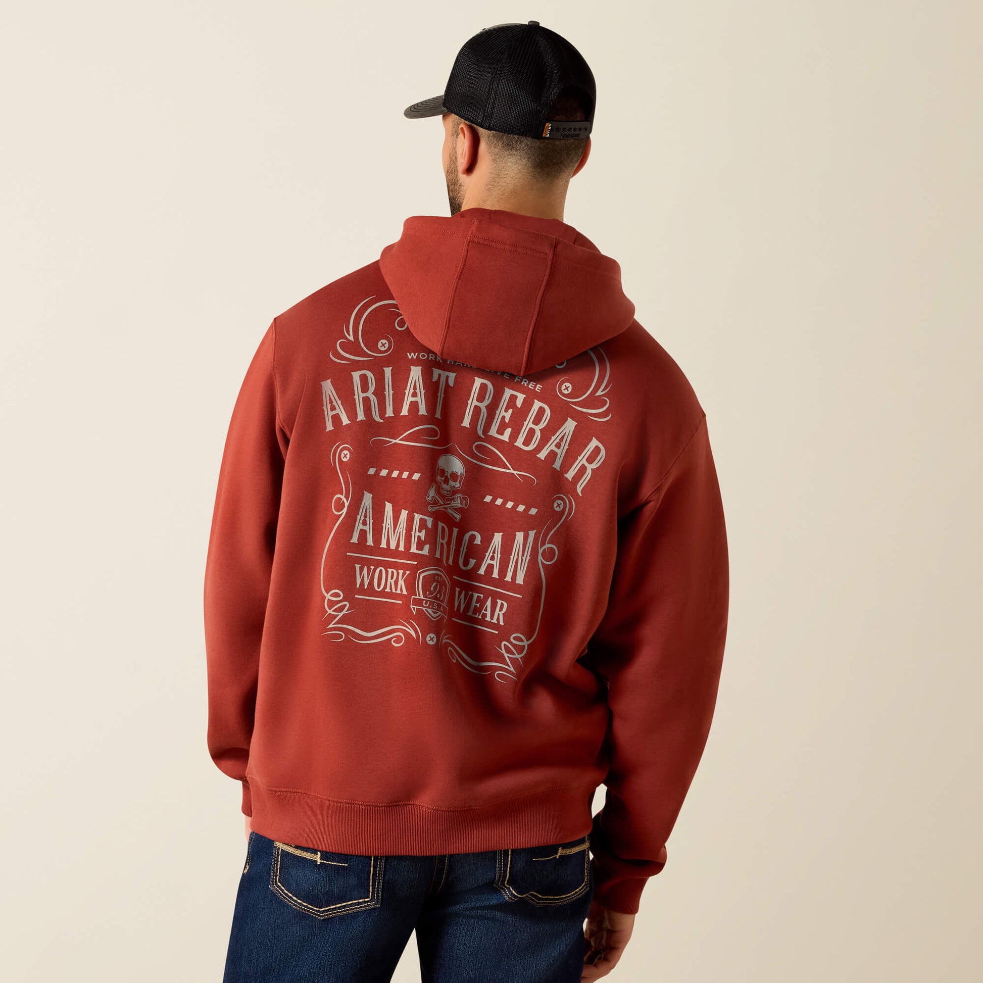 Ariat Website Store - Rebar Lightweight Label Full Zip Hoodie