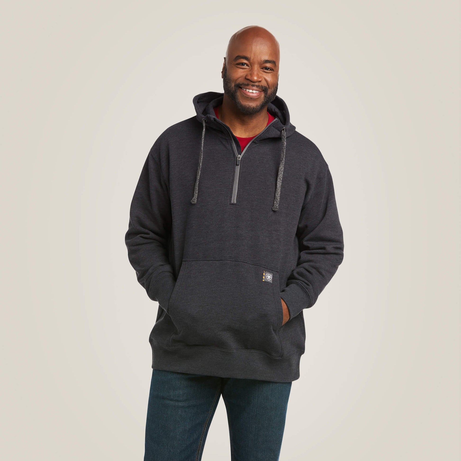 Ariat Sale - Rebar Workman 1/4 Zip Hoodie