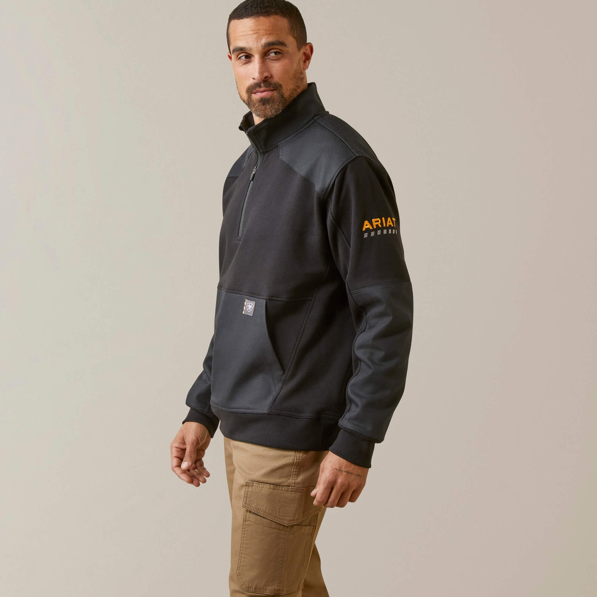 Ariat Outlet - Rebar Workman Duracanvas 1/4 Zip Sweatshirt