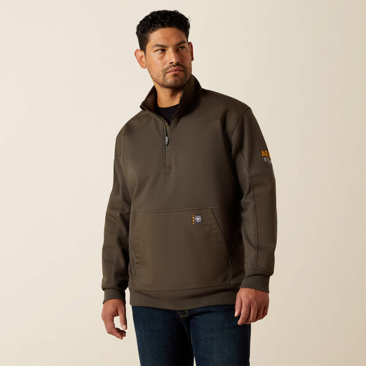 Ariat Outlet - Rebar Workman Duracanvas 1/4 Zip Sweatshirt
