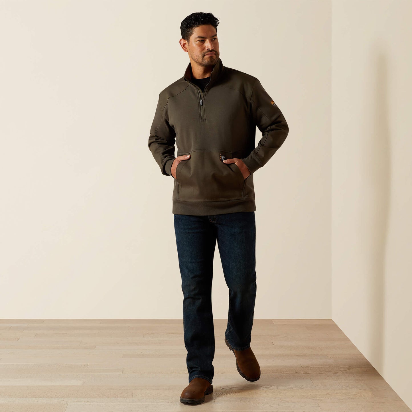 Ariat Outlet - Rebar Workman Duracanvas 1/4 Zip Sweatshirt