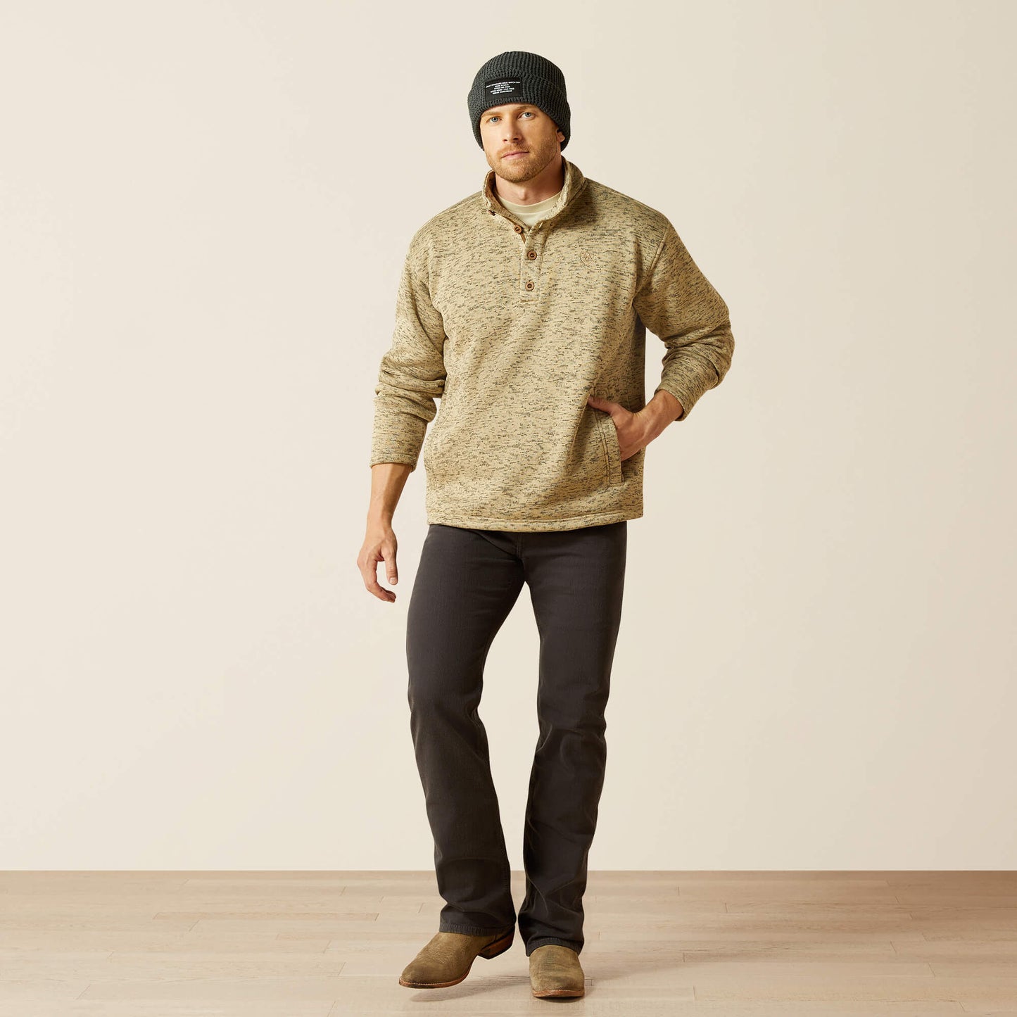 Ariat Website Store - Caldwell 1/4 Button Sweater
