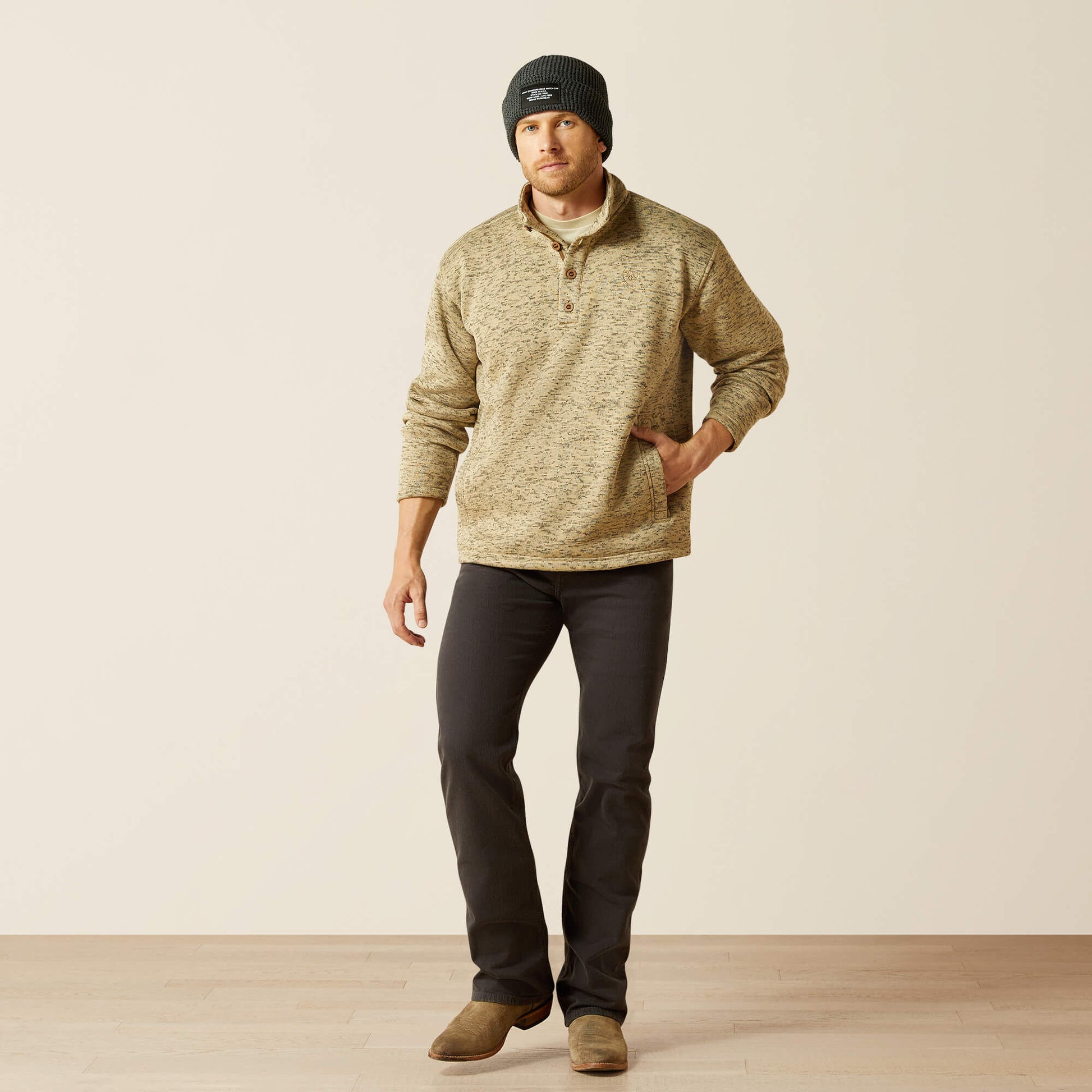 Ariat Website Store - Caldwell 1/4 Button Sweater
