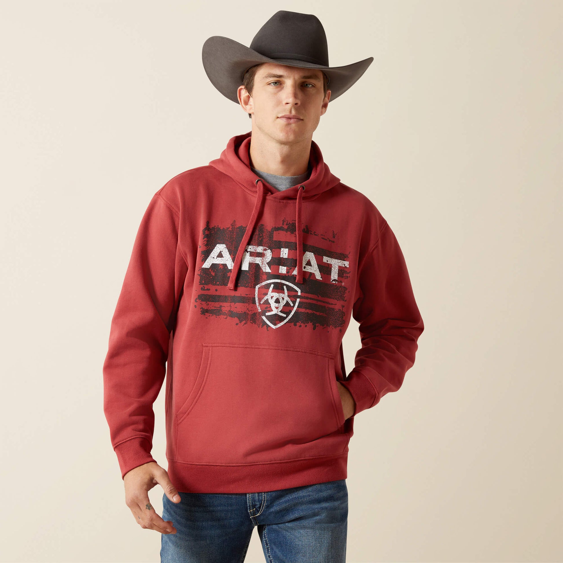 Ariat Online - Ariat Liquid Stamp Flag Hoodie