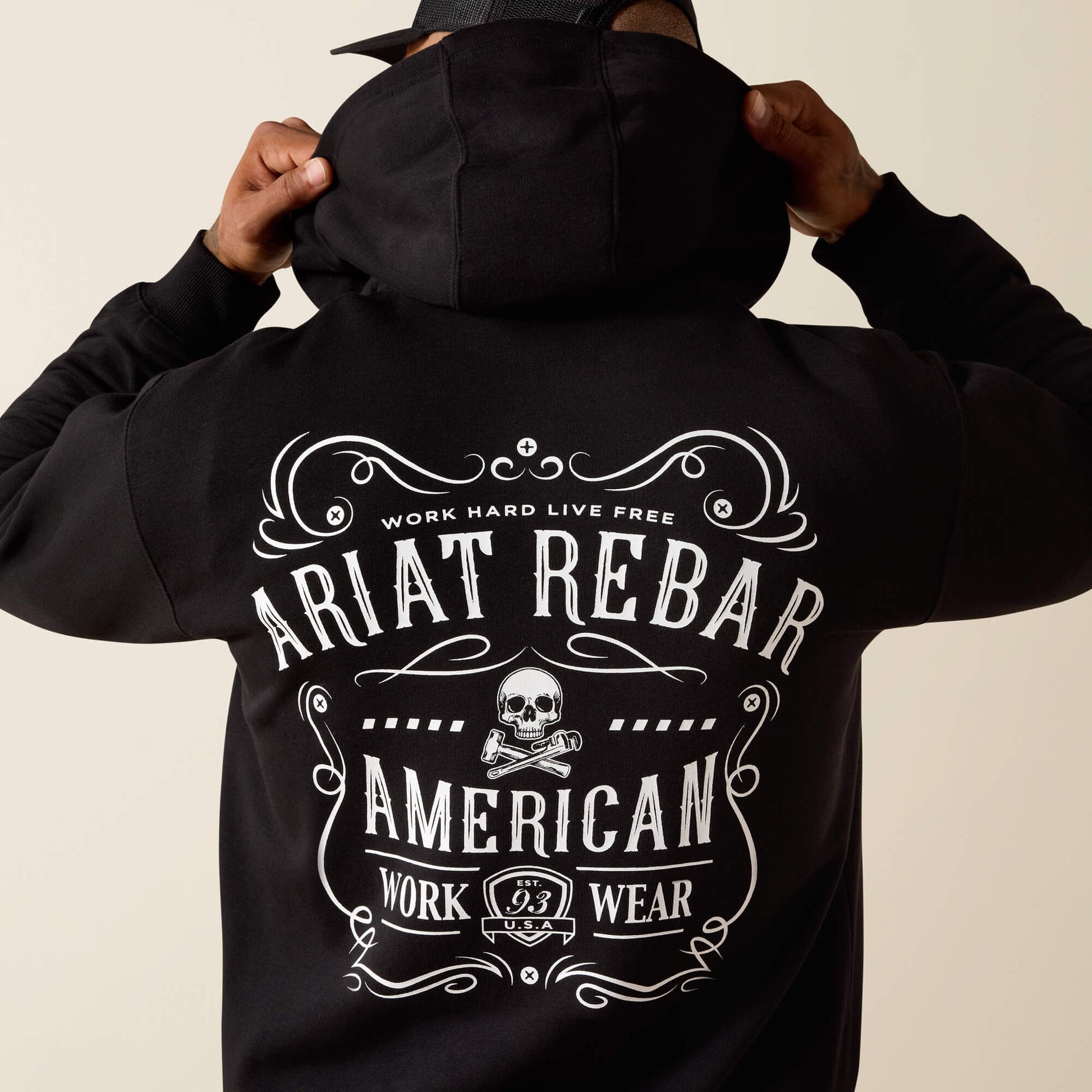 Ariat For Sale - Rebar Lightweight Label Full Zip Hoodie