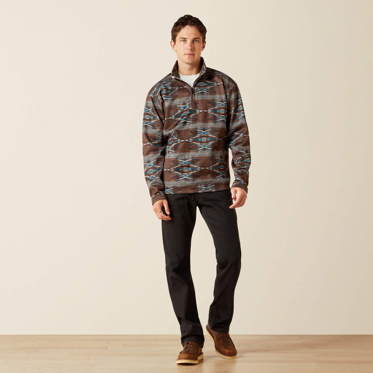 Ariat US - Caldwell Logo 1/4 Zip Sweater