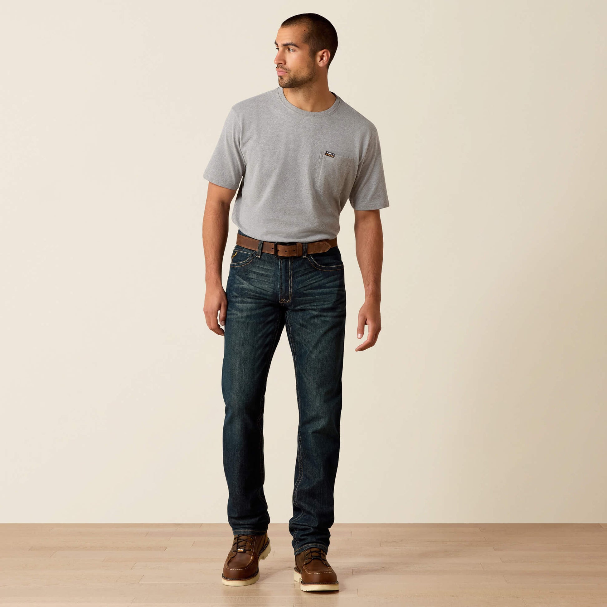 Ariat Online Shop - Rebar M4 Relaxed DuraStretch Edge Stackable Straight Leg Jean