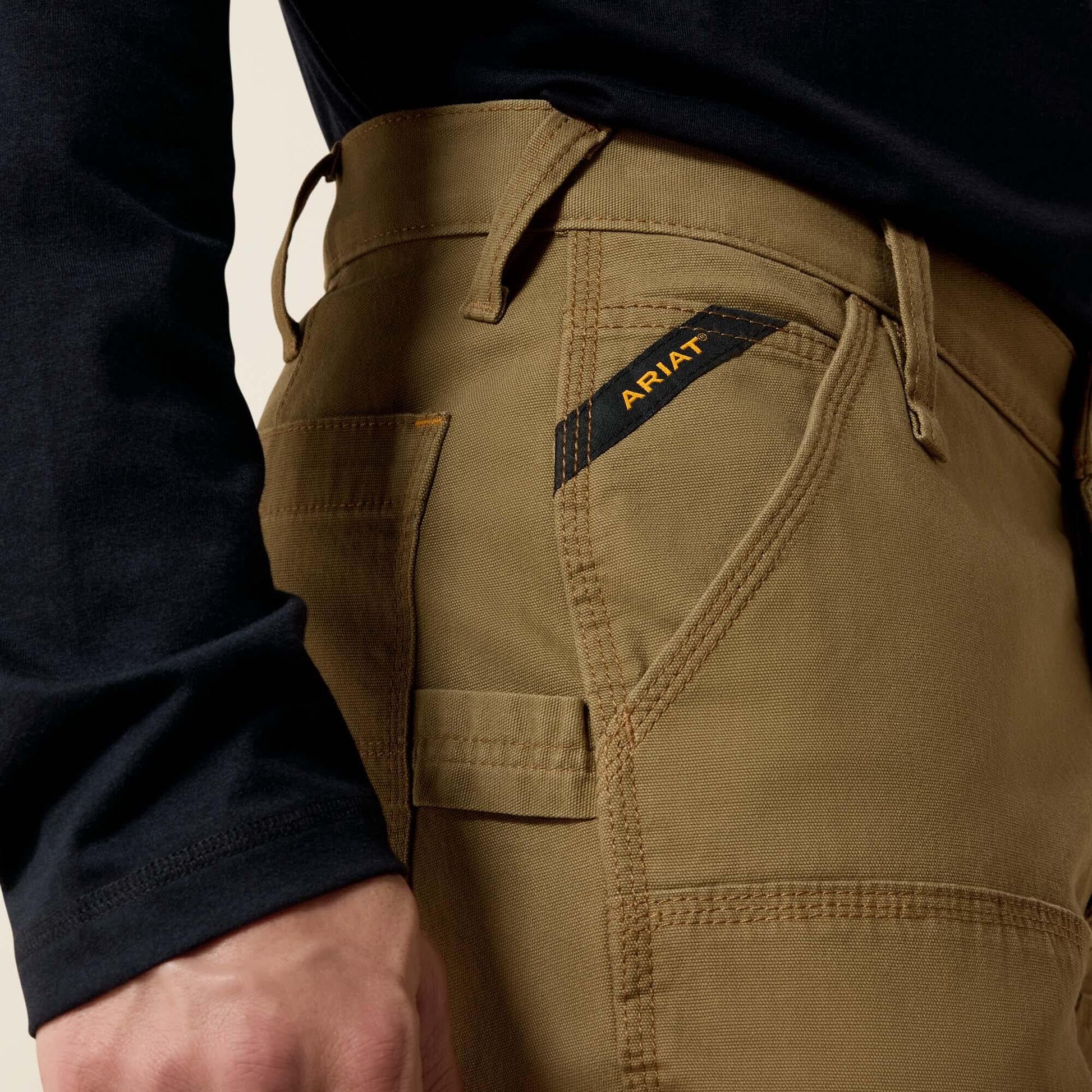 Ariat Online Shop - Rebar M4 Low Rise DuraStretch Made Tough Double Front Stackable Straight Leg Pant