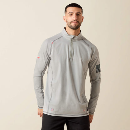 Ariat US - FR Combat Stretch Patriot 1/4 Zip Work Shirt