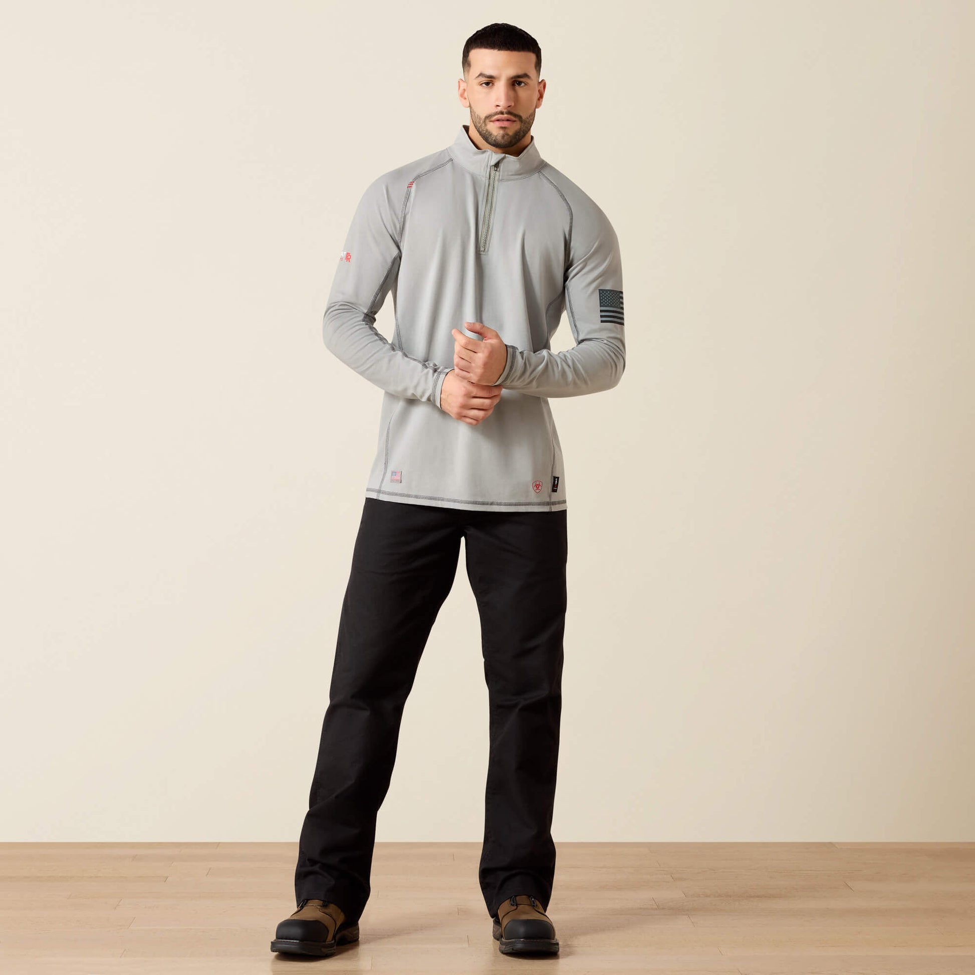 Ariat US - FR Combat Stretch Patriot 1/4 Zip Work Shirt