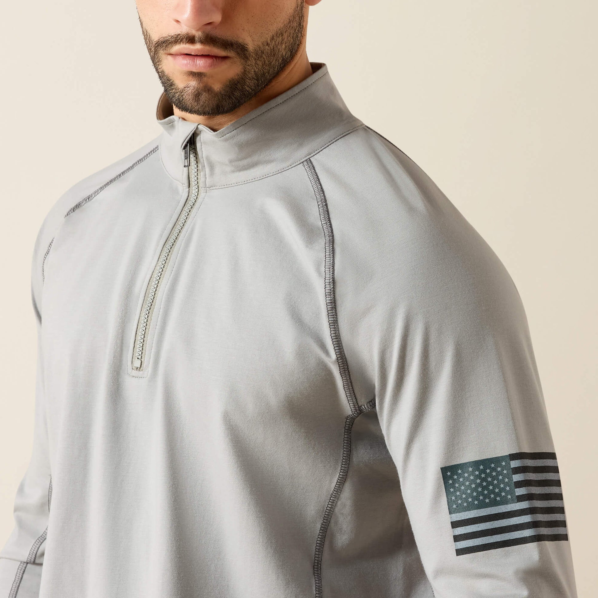 Ariat US - FR Combat Stretch Patriot 1/4 Zip Work Shirt