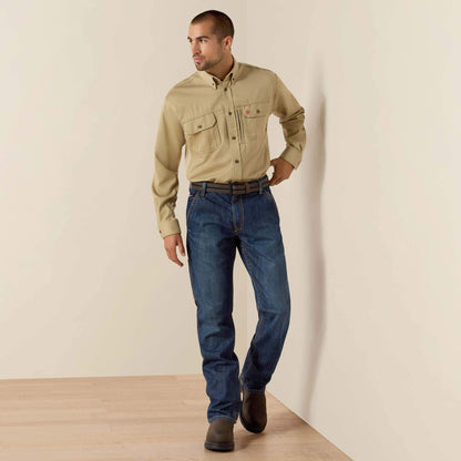 Ariat On Sale - FR Solid Vent Work Shirt