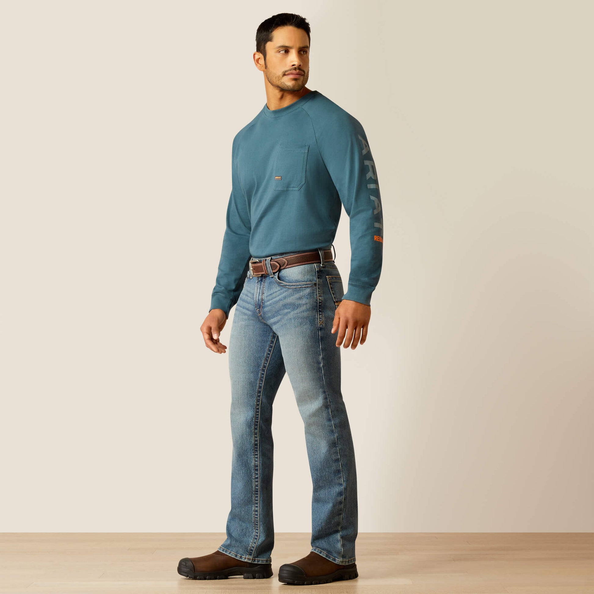 Ariat Online - Rebar M7 Slim Rail Straight Jean