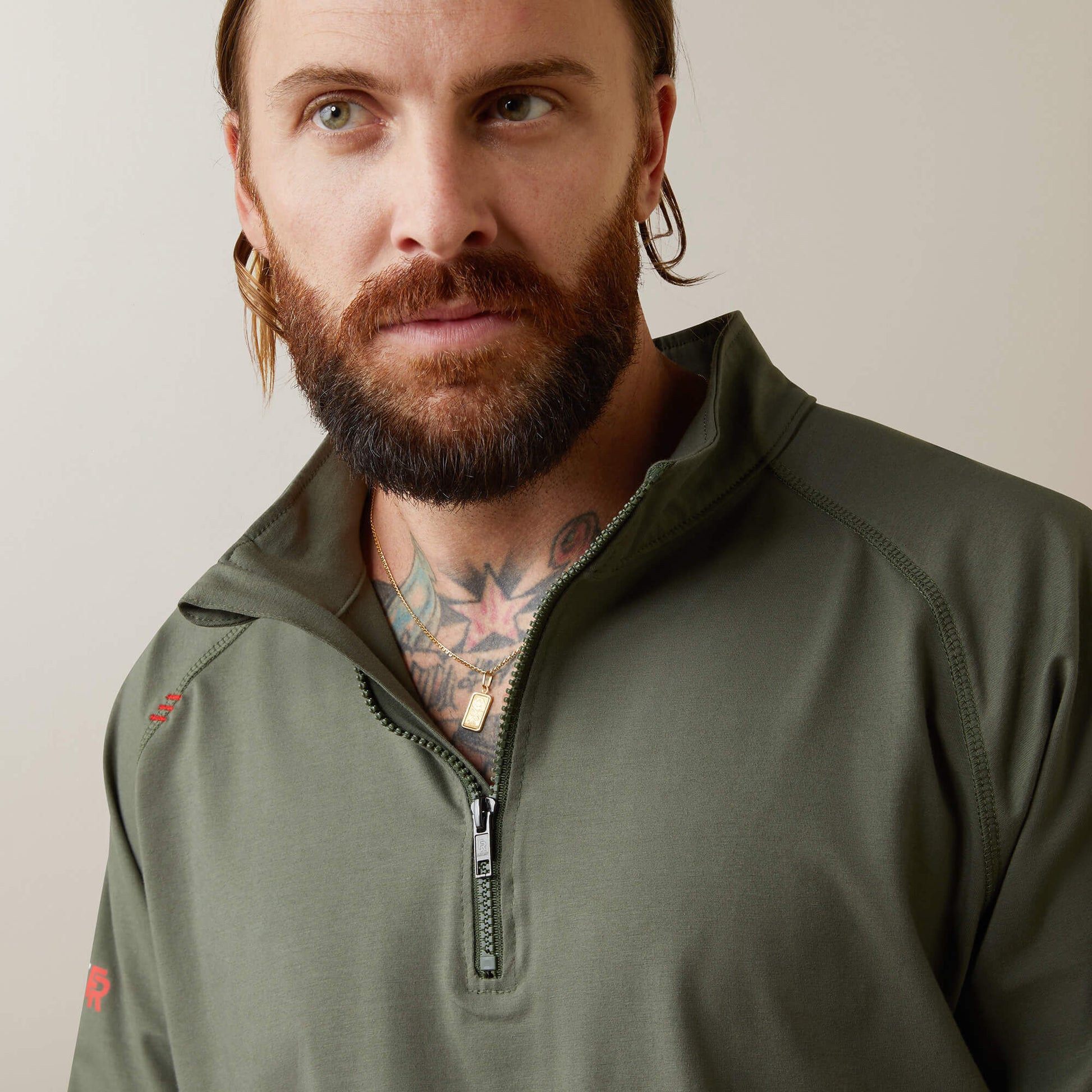 Ariat Sale - FR Combat Stretch Patriot 1/4 Zip Work Shirt