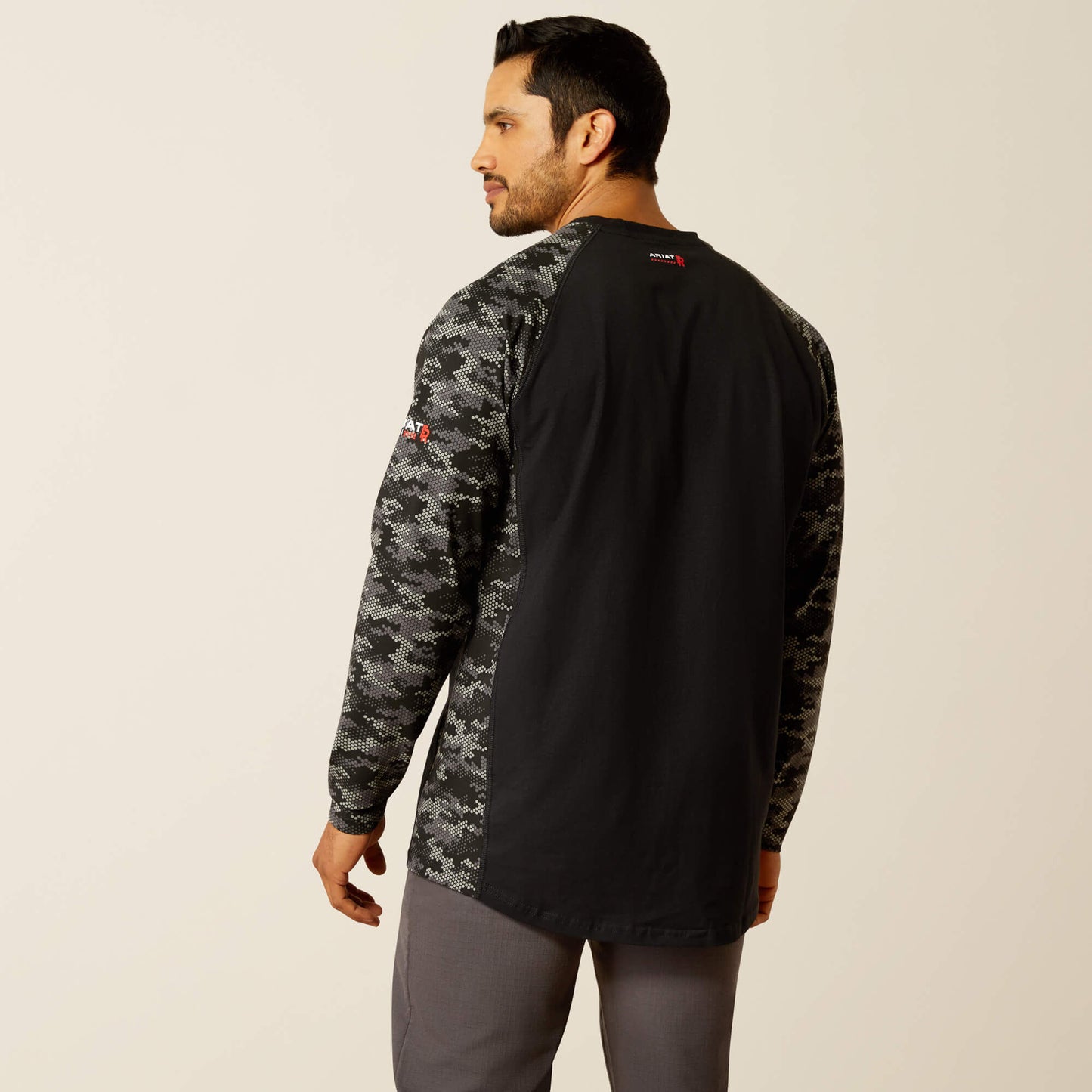 Ariat Website Store - FR AC Stretch Camo Baseball T-Shirt