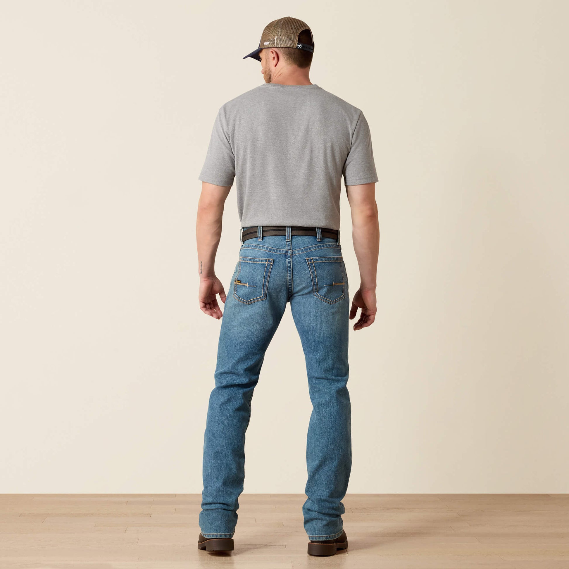 Ariat On Sale - Rebar M4 Low Rise DuraStretch Edge Boot Cut Jean