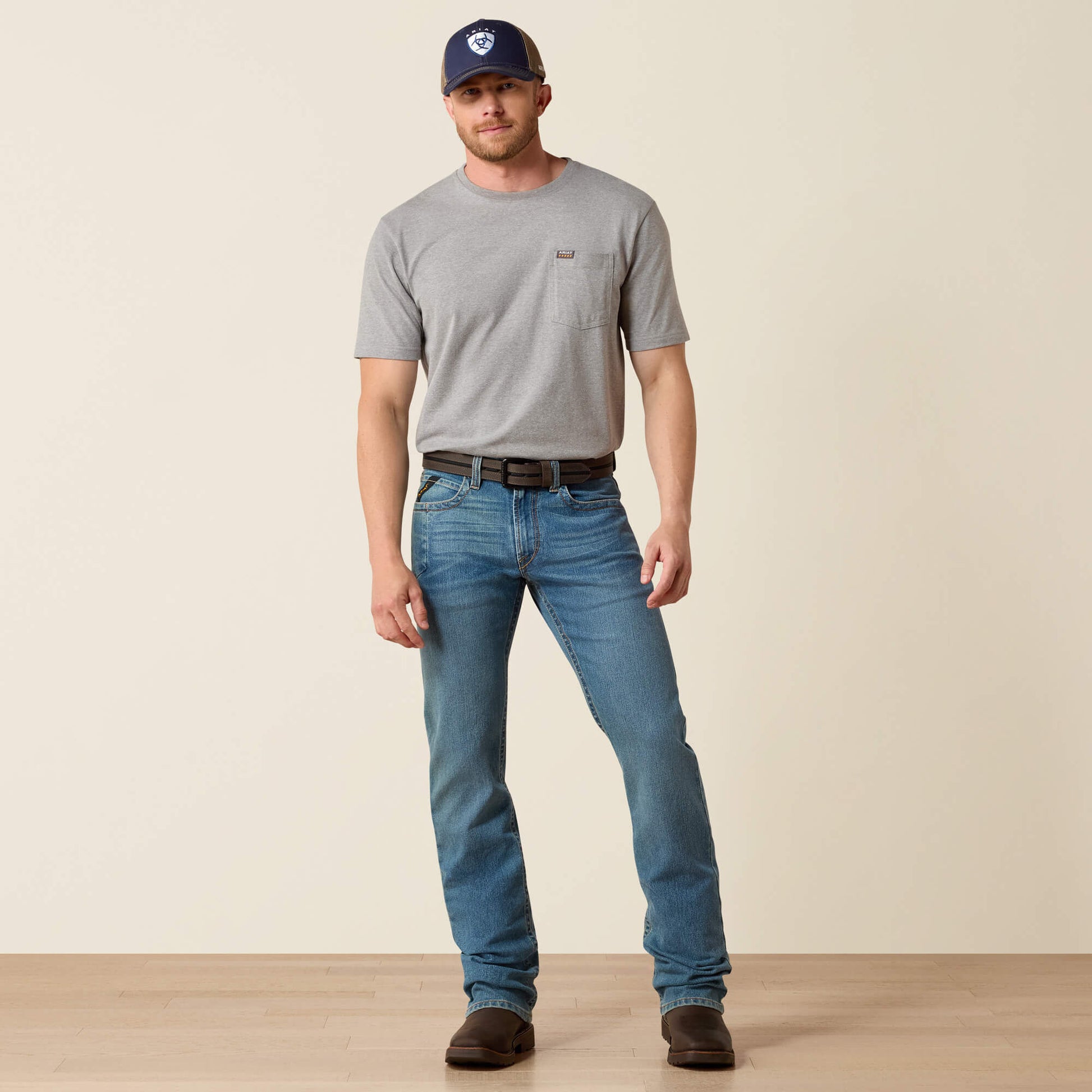 Ariat On Sale - Rebar M4 Low Rise DuraStretch Edge Boot Cut Jean