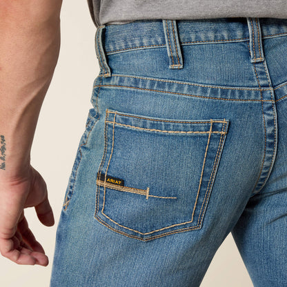 Ariat On Sale - Rebar M4 Low Rise DuraStretch Edge Boot Cut Jean