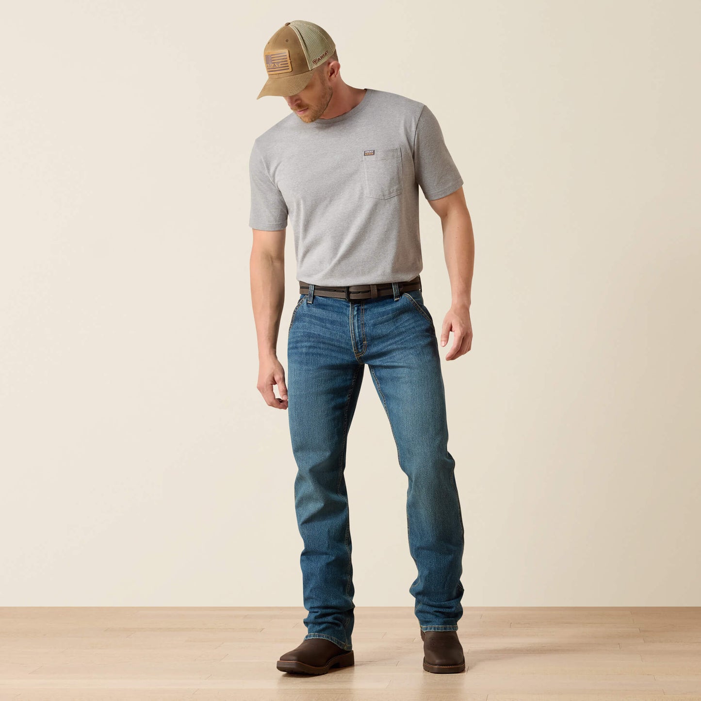 Ariat Online Shop - Rebar M4 Low Rise DuraStretch Workhorse Boot Cut Jean