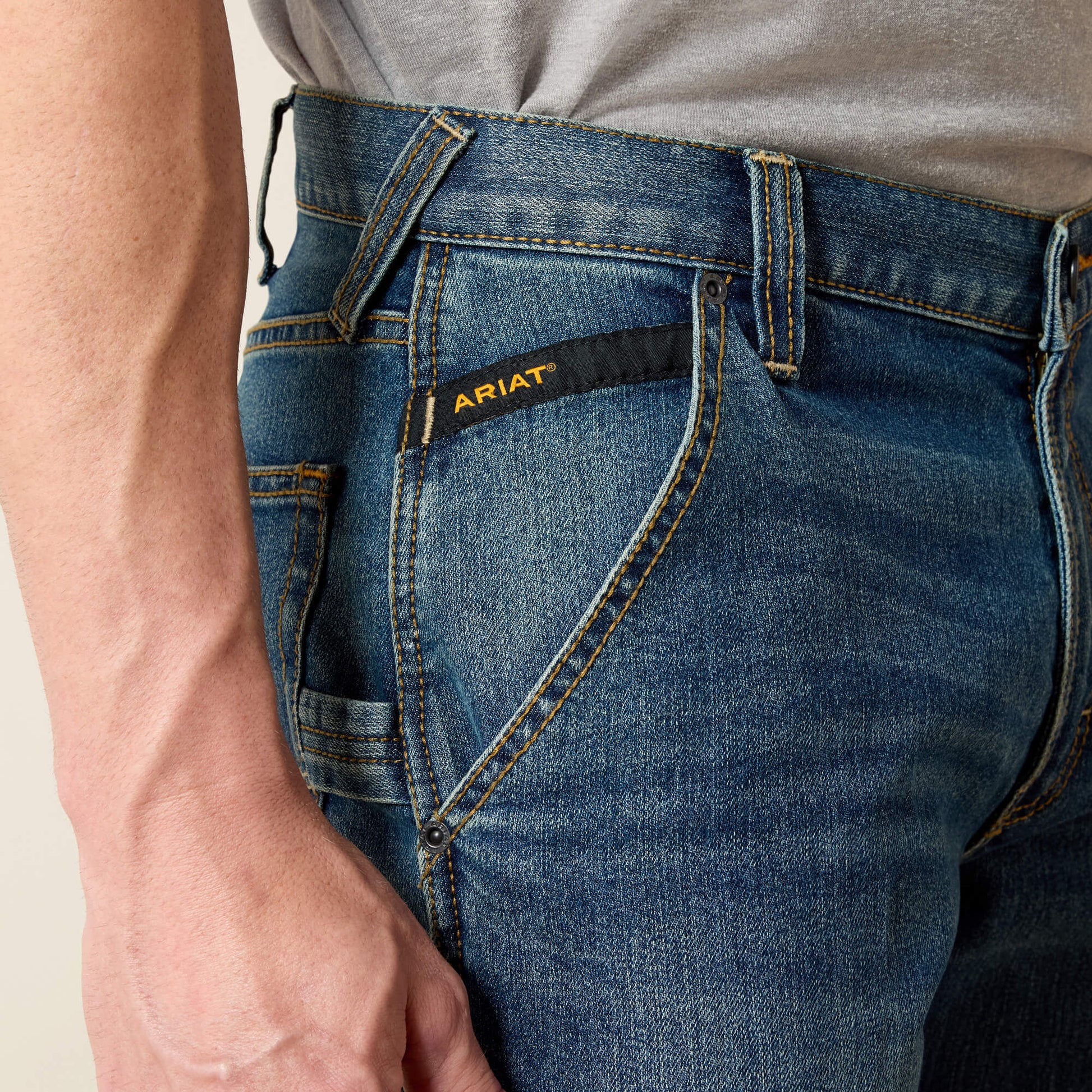 Ariat Online Shop - Rebar M4 Low Rise DuraStretch Workhorse Boot Cut Jean