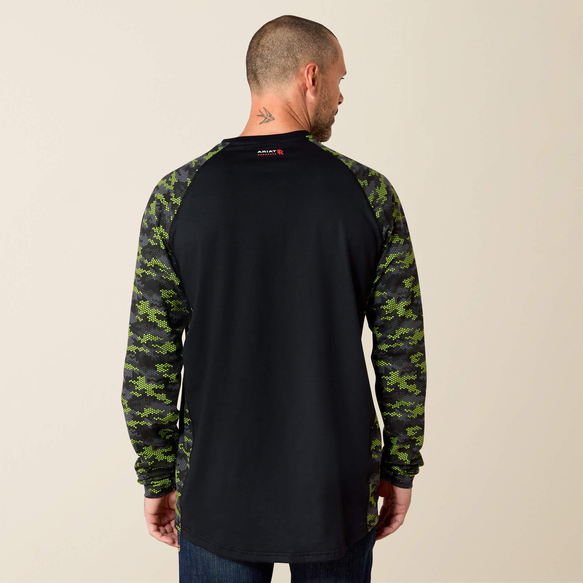 Ariat Website Store - FR AC Stretch Camo Baseball T-Shirt