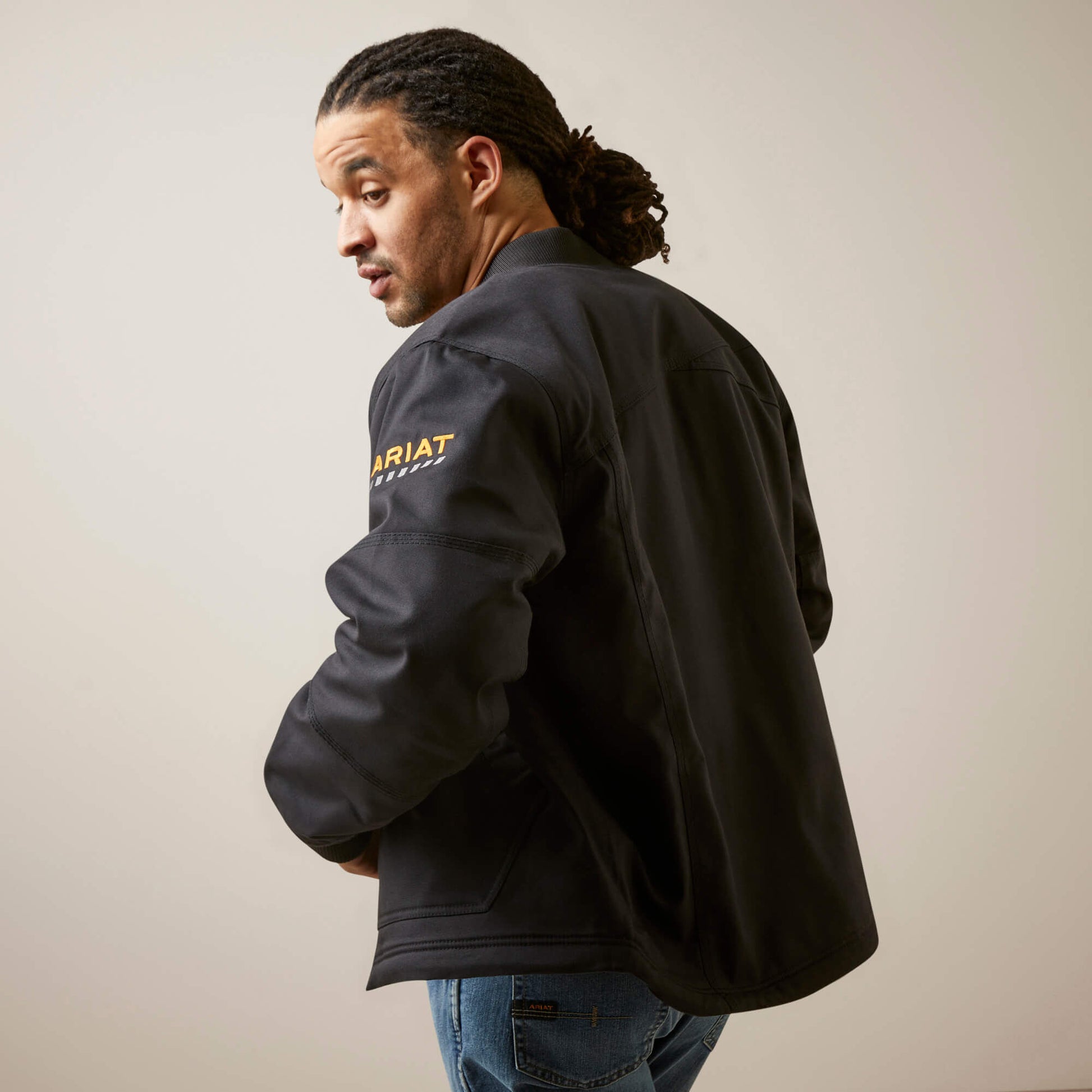 Ariat Outlet - Rebar Stretch Canvas Bomber Jacket