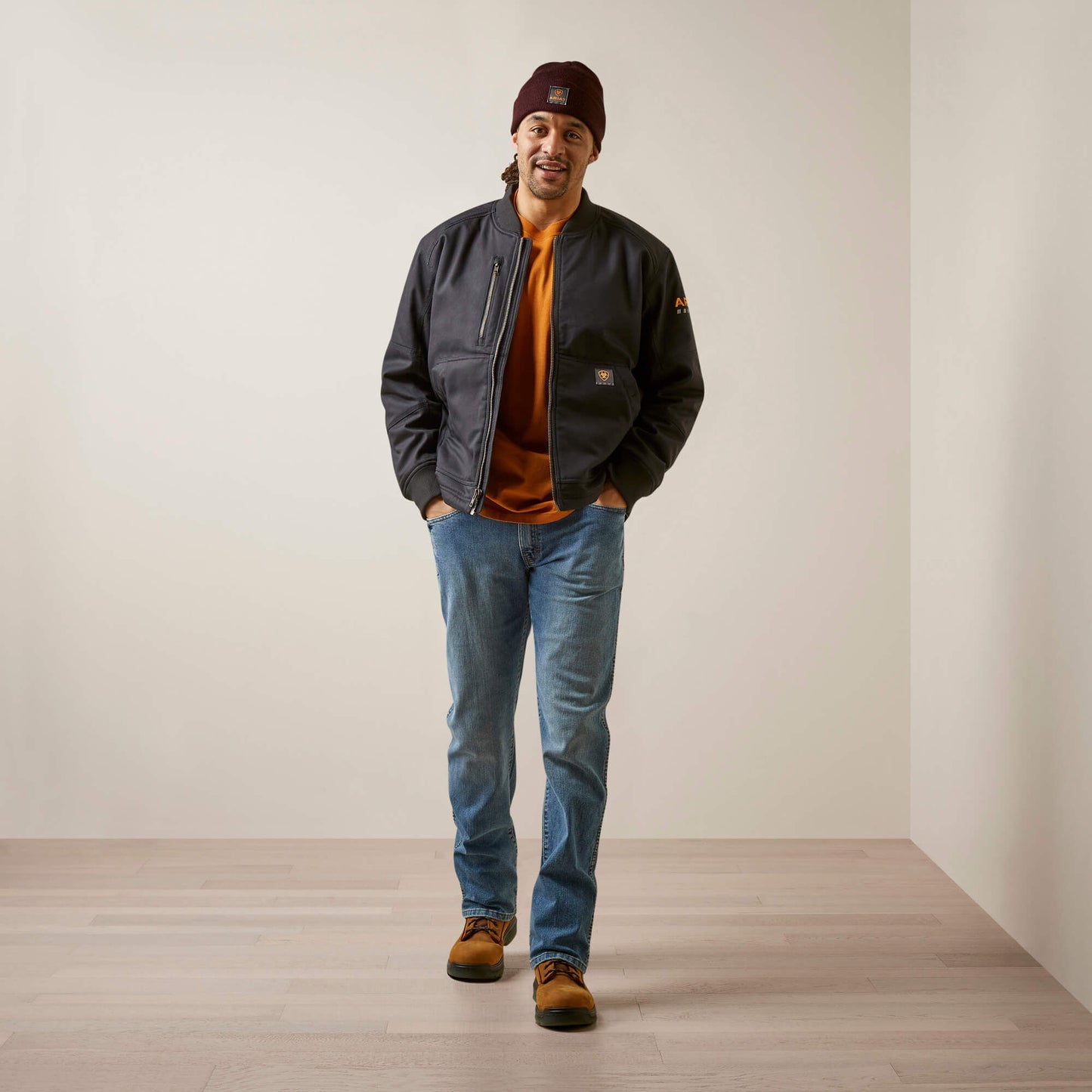 Ariat Outlet - Rebar Stretch Canvas Bomber Jacket