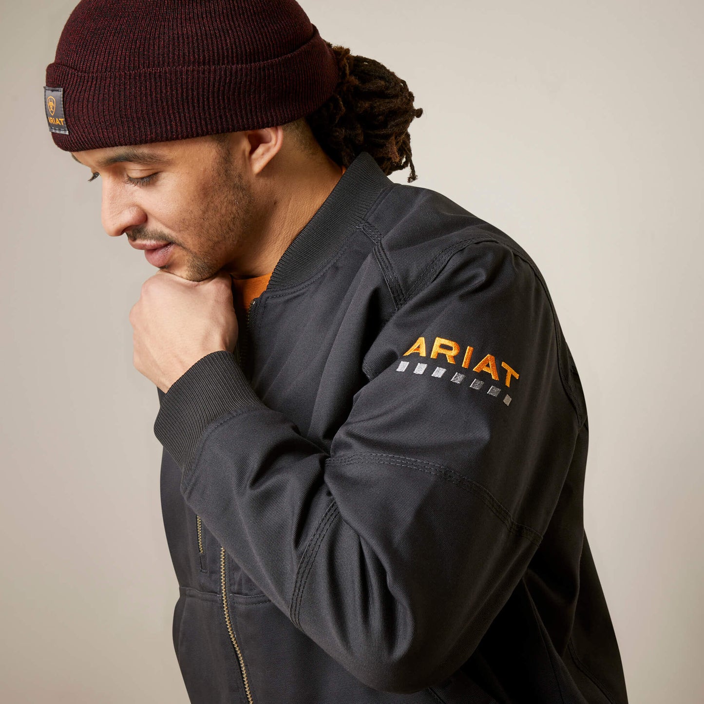 Ariat Outlet - Rebar Stretch Canvas Bomber Jacket