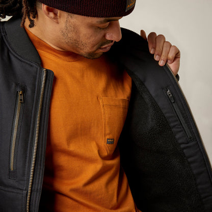 Ariat Outlet - Rebar Stretch Canvas Bomber Jacket